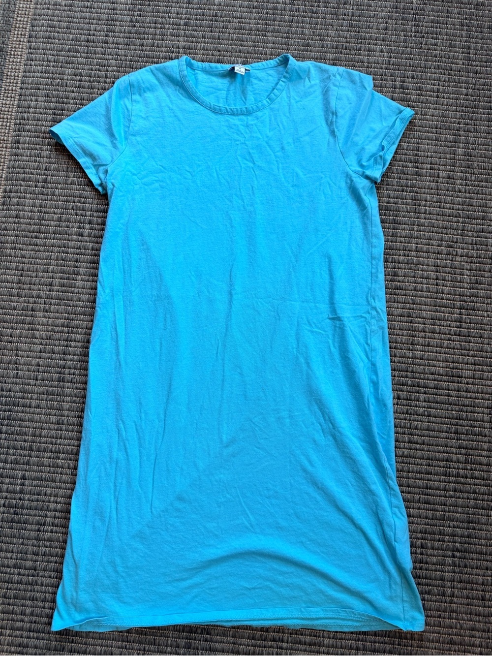 J. Crew Short Sleeve T-shirt Dress  in Turquoise